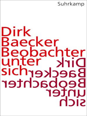 cover image of Beobachter unter sich